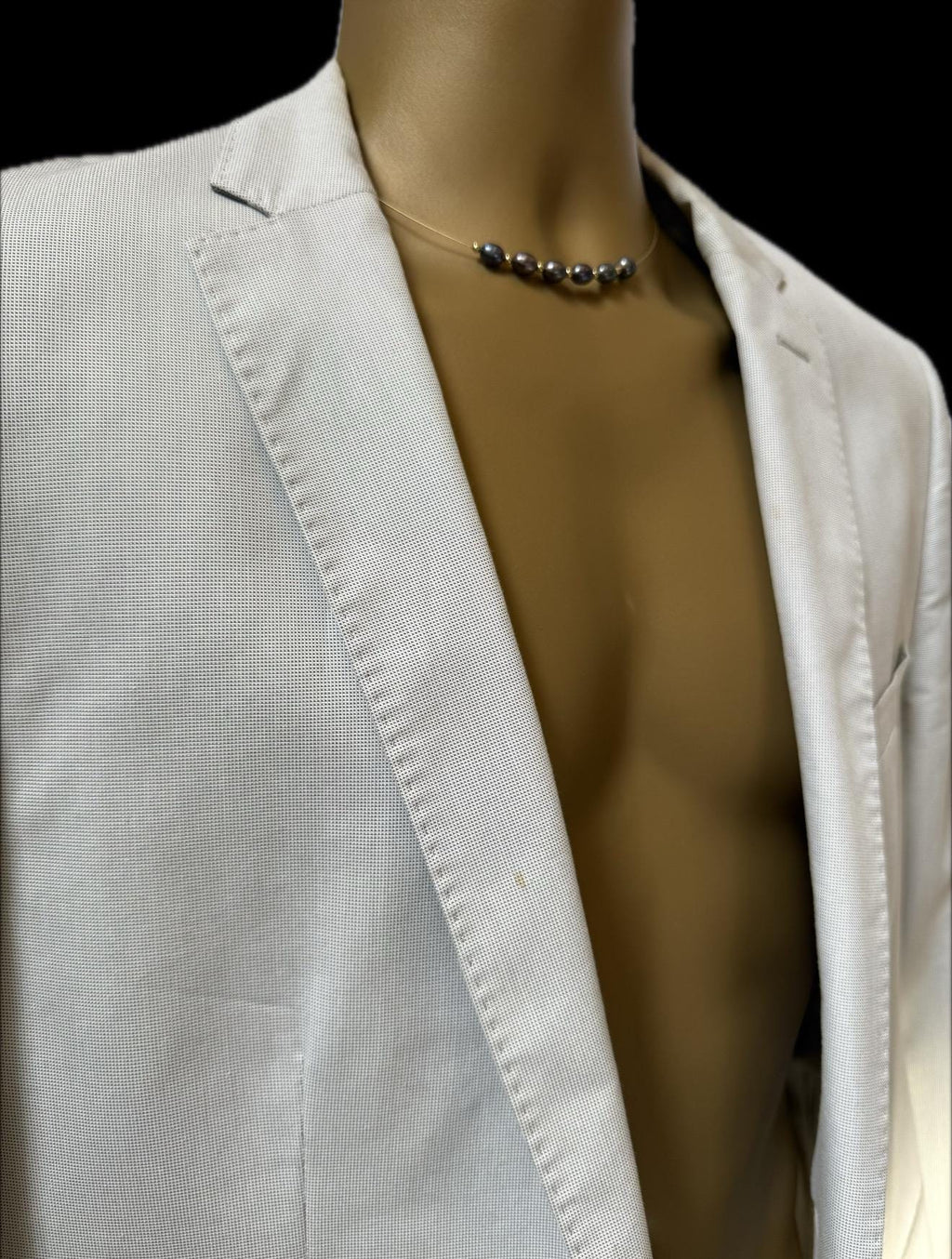 New 9ct Gold and Real Cultured Pearl Necklace 16.5 inches - Men and Ladies - N013