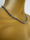 New Quality Irridescent Peacock Freshwater Pearl Necklace 14ct Gold Clasp N022