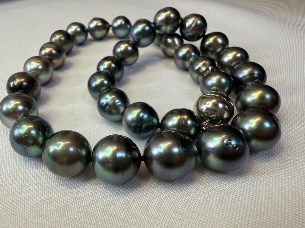 New 9ct Gold Tahitian Pearl Necklace 11x 13mm Men and Women Necklace 17inches - N029