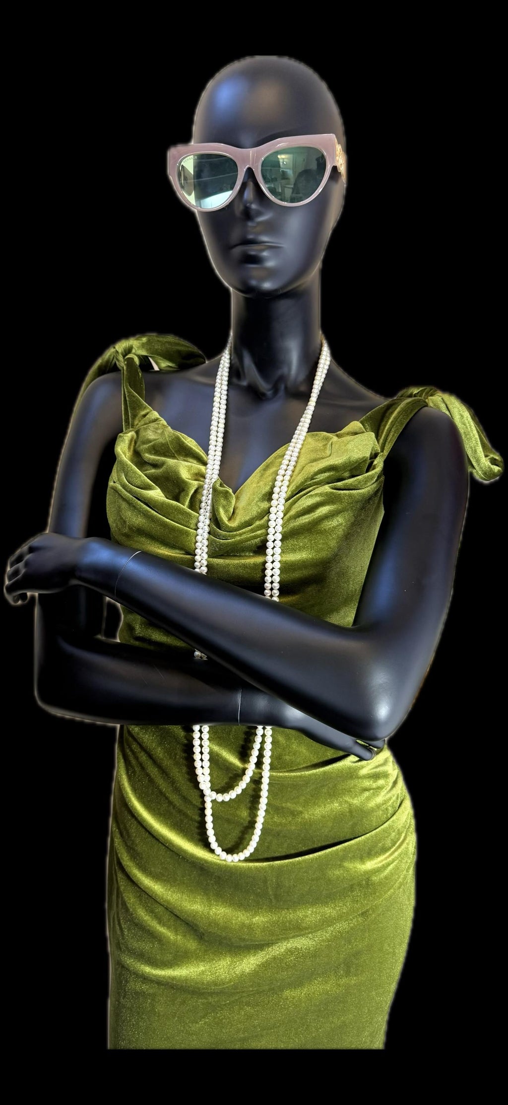 Vintage 8ft Long Real Freshwater Pearl Rope Necklace 243cm long - N006