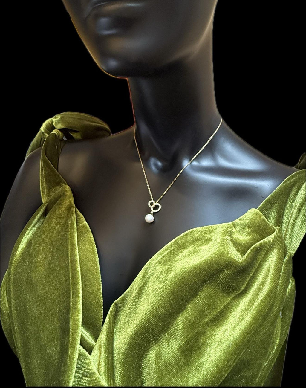 New Moraglione 18ct Rose Gold Diamond Pendant with Chain - N-045