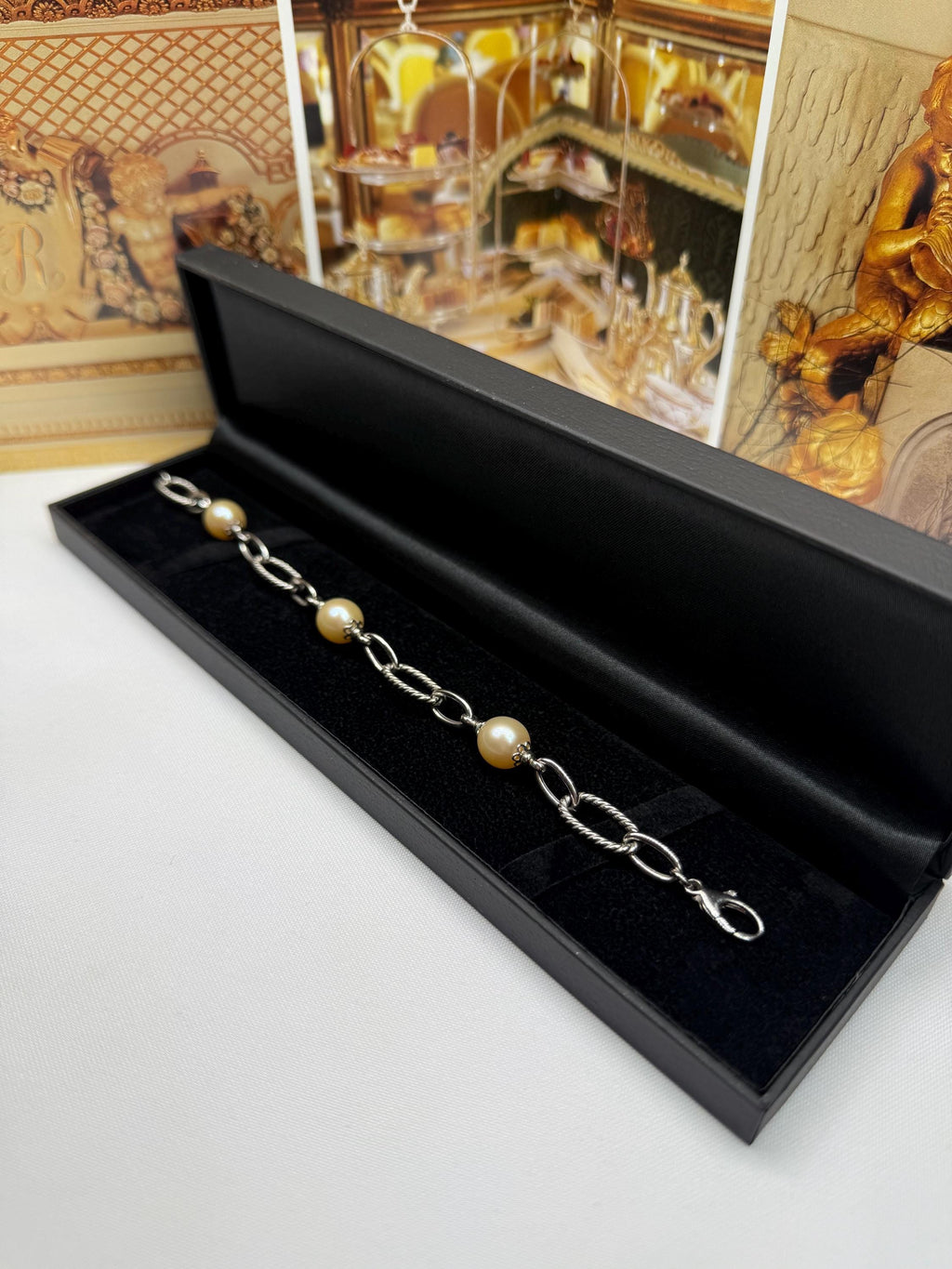 New 9ct Gold South Sea Pearl Bracelet - Unisex - B-065