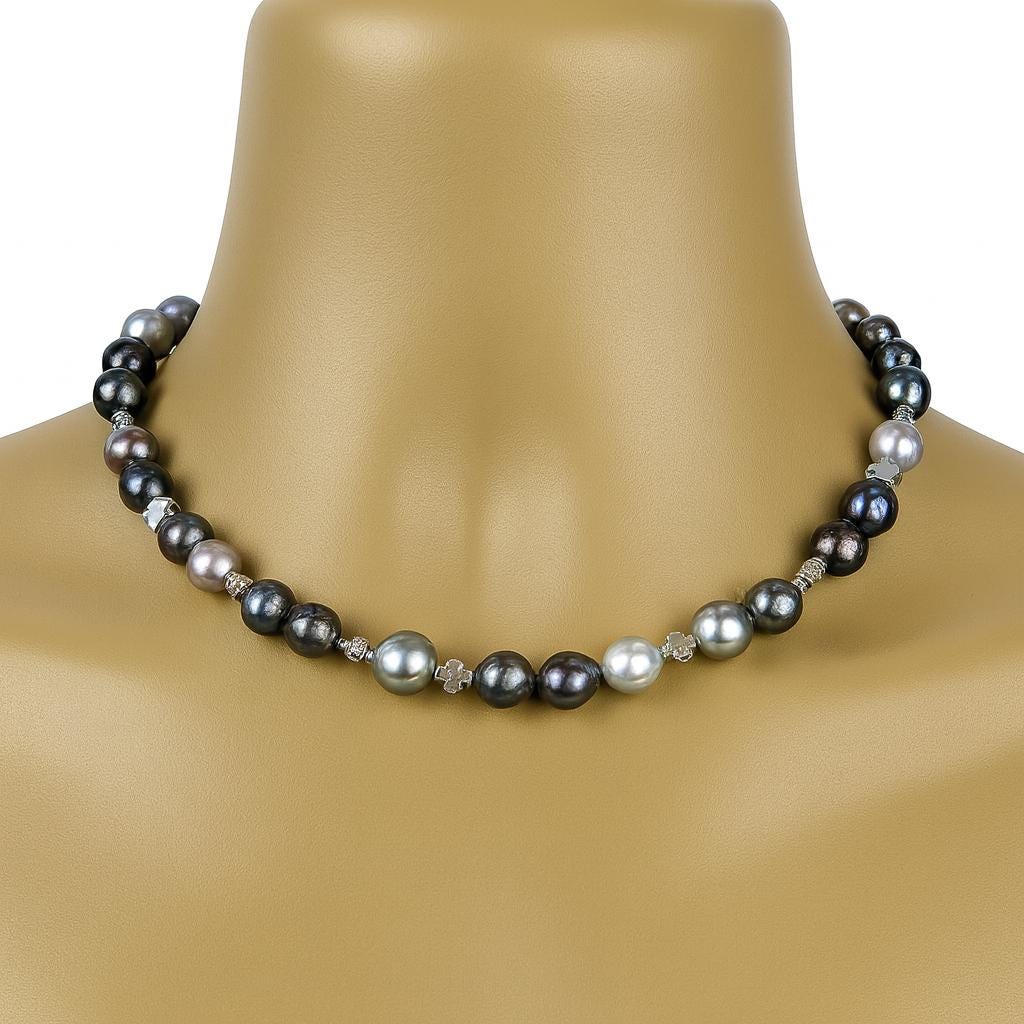 Tahitian Saltwater Pearl Necklace For Men or Women Unisex N094