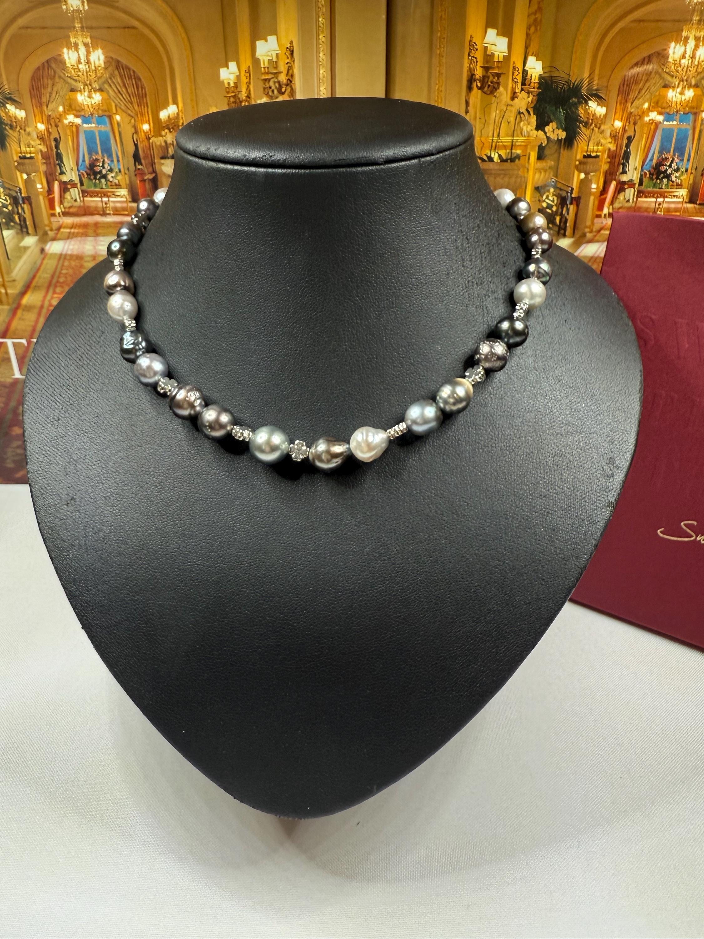 Tahitian Saltwater Pearl Necklace For Men or Women Unisex N094