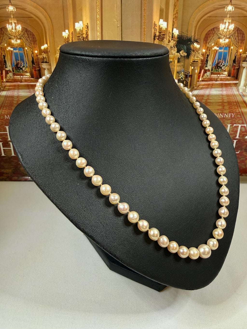 Vintage Mikimoto Graduated 21in  Pearl Necklace 5-8mm - N168