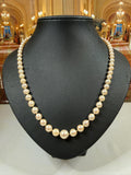 Vintage Mikimoto Graduated 21in  Pearl Necklace 5-8mm - N168