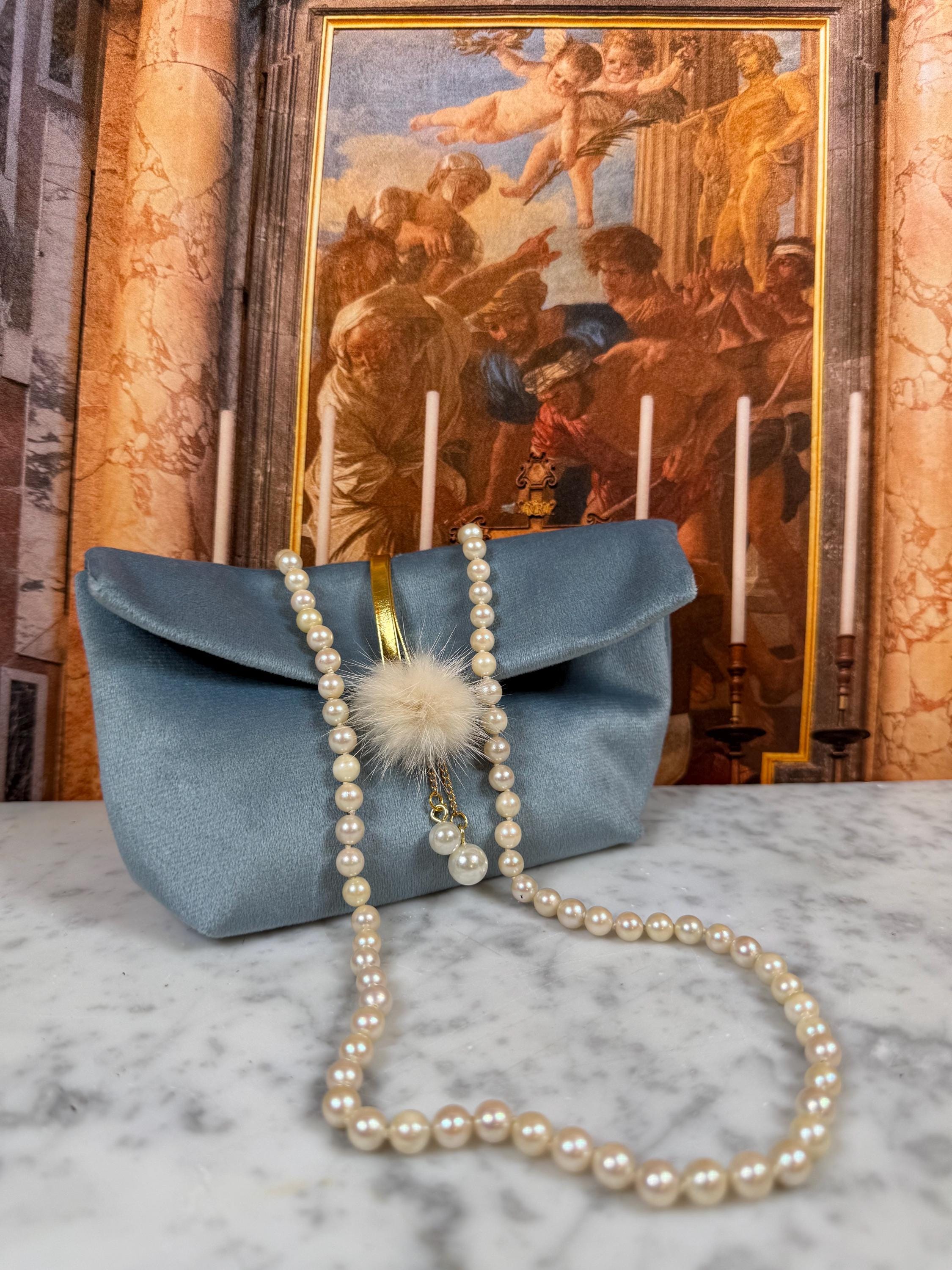 Vintage 18ct Gold Saltwater Akoya Pearl Necklace 25in Gift Idea - N055